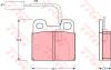 TRW GDB1250 Brake Pad Set, disc brake