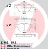 ZIMMERMANN 23183.195.9 (231831959) Brake Pad Set, disc brake