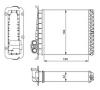 NRF 54284 Heat Exchanger, interior heating