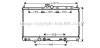 AVA QUALITY COOLING MT2214 Radiator, engine cooling