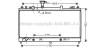 AVA QUALITY COOLING MZA2225 Radiator, engine cooling