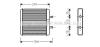 AVA QUALITY COOLING IV6048 Heat Exchanger, interior heating