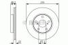 BOSCH 0986479R97 Brake Disc