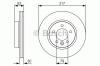 BOSCH 0986479S25 Brake Disc
