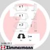 ZIMMERMANN 24086.155.2 (240861552) Brake Pad Set, disc brake