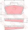 TRW GDB116 Brake Pad Set, disc brake