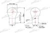 PATRON PLP21/5W (PLP215W) Bulb, indicator; Bulb, brake-/taillight; Bulb, stop light; Bulb, tail light; Bulb, park-/position light; Bulb, indicator; Bulb, brake-/taillight; Bulb, stop light; Bulb, tail light; Bulb, fog-/taillight