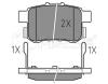MEYLE 0252443514/W (0252443514W) Brake Pad Set, disc brake