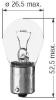 BERU 0500312210 Bulb, indicator; Bulb, stop light; Bulb, rear fog light; Bulb, reverse light