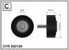 CAFFARO 500189 Deflection/Guide Pulley, v-ribbed belt