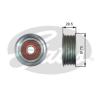 GATES T36447 Deflection/Guide Pulley, v-ribbed belt