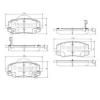 NIPPARTS N3600552 Brake Pad Set, disc brake