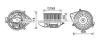 AVA QUALITY COOLING AI8371 Electric Motor, interior blower