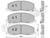 fri.tech. 860.0 (8600) Brake Pad Set, disc brake