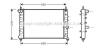 AVA QUALITY COOLING LCA2078 Radiator, engine cooling