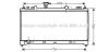 AVA QUALITY COOLING MZ2226 Radiator, engine cooling