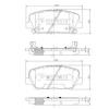 NIPPARTS N3600547 Brake Pad Set, disc brake