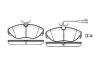 REMSA 23602 Brake Pad Set, disc brake