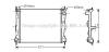 AVA QUALITY COOLING DNA2235 Radiator, engine cooling