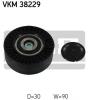 SKF VKM38229 Deflection/Guide Pulley, v-ribbed belt