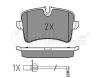 MEYLE 0252460617/W (0252460617W) Brake Pad Set, disc brake
