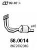 ASSO 58.0014 (580014) Catalytic Converter