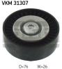 SKF VKM31307 Deflection/Guide Pulley, v-ribbed belt