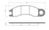 REMSA 1020 Brake Pad Set, disc brake