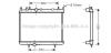 AVA QUALITY COOLING PE2263 Radiator, engine cooling