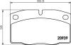 HELLA 8DB355007-251 (8DB355007251) Brake Pad Set, disc brake