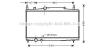 AVA QUALITY COOLING PEA2230 Radiator, engine cooling