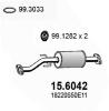 ASSO 15.6042 (156042) Middle Silencer