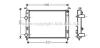 AVA QUALITY COOLING FT2370 Radiator, engine cooling