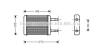 AVA QUALITY COOLING HY6064 Heat Exchanger, interior heating