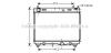 AVA QUALITY COOLING TO2500 Radiator, engine cooling