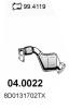 ASSO 04.0022 (040022) Catalytic Converter