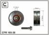 CAFFARO 165-36 (16536) Deflection/Guide Pulley, v-ribbed belt