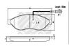 MAPCO 6847 Brake Pad Set, disc brake