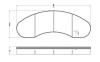 REMSA 1022 Brake Pad Set, disc brake