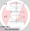 ZIMMERMANN 21394.180.1 (213941801) Brake Pad Set, disc brake