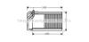 AVA QUALITY COOLING KA6125 Heat Exchanger, interior heating