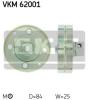 SKF VKM62001 Tensioner Pulley, v-ribbed belt