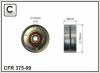 CAFFARO 375-99 (37599) Deflection/Guide Pulley, v-ribbed belt