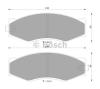 BOSCH 0986AB2005 Brake Pad Set, disc brake