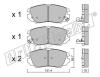 fri.tech. 858.0 (8580) Brake Pad Set, disc brake