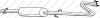 BOSAL 282-185 (282185) Middle Silencer