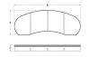 REMSA 1017 Brake Pad Set, disc brake