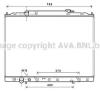 AVA QUALITY COOLING HD2267 Radiator, engine cooling