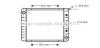 AVA QUALITY COOLING VO2003 Radiator, engine cooling