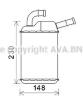 AVA QUALITY COOLING VW6355 Heat Exchanger, interior heating